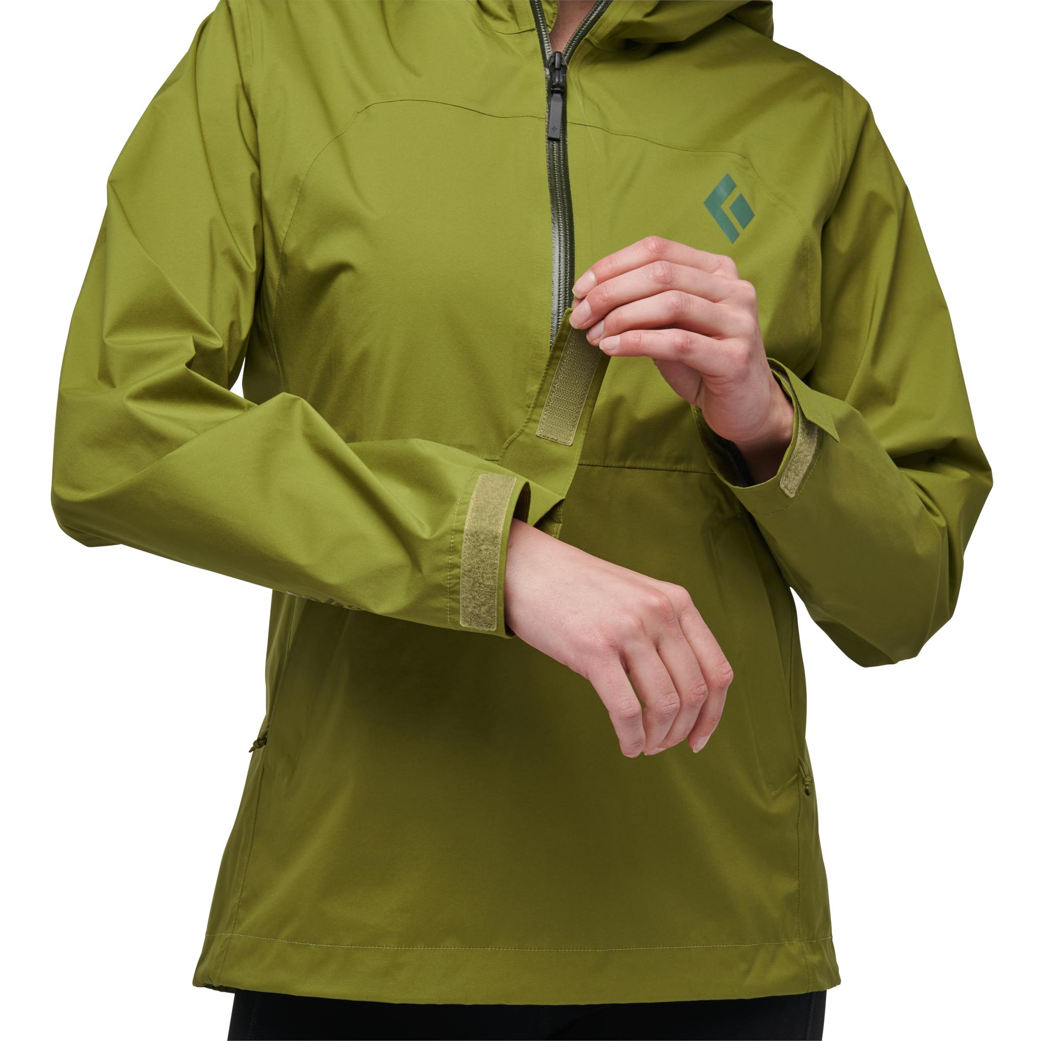 Women's Stormline Stretch Anorak Rain Shell | Black Diamond